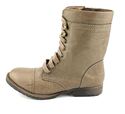 Rampage Women's Jeliana Combat Booties, Taupe, Siz