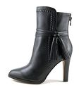 COACH Women's Jessie Black Silky Nappa Boot 8 M