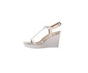 Calvin Klein Womens Jiselle Wedge Sandals Soft Whi