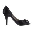 Nine West Women's Jullius Pump (8, Black Satin)