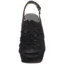 GUESS Women's Kailua2 Slingback Sandal,Black Suede