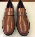 Karl Lagerfeld Paris Leather Loafers Cognac Men's 