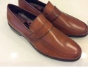 Karl Lagerfeld Paris Leather Loafers Cognac Men's 