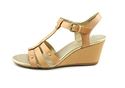 Bandolino Kimili Leather Wedge Sandals Shoes Natur