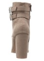 Madden Girl Women's Klaim Ankle Bootie, Taupe Fabr