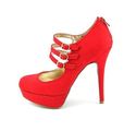 Material Girl Kristen Faux Suede Mary Janes Shoes 