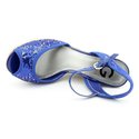 Guess Women's Lagria Sandal Wedge Blue Multi Synth