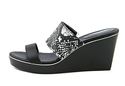 Style Co. Laineyy Wedge Sandals Blackwhite Snake (