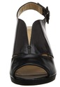 Bella Vita Women's Leona Platform Sandal, Black/Wh