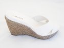 Alfani Leonora White Women's Sandal Wedge Shoes 6