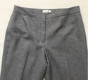 Le Suit Wide Leg Gray Pleated Dress Pants Size 4