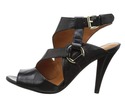 Nine West Women's Lezetta Dress Sandal,Black Leath