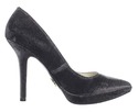 Nine West Lovefury Black Fabric Heel 7M