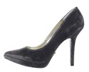 Nine West Lovefury Black Fabric Heel 7M