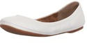 Lucky Brand Women's Emmie Ballet Flat, Bright Whit