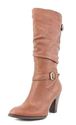 GUESS Women's Magy Slouch Boots, DARK BROWN LEATHE