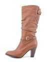 GUESS Women's Magy Slouch Boots, DARK BROWN LEATHE