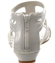 Nine West Women's Makaia Gladiator Sandal,White/Wh