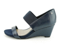 Alfani Women's Maryka Wedge Sandal, Blue, Size 8.5