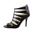 Michael Kors Mavis Open Black Leather Bootie Women