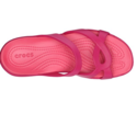 crocs Women's Meleen Twist Wedge Sandal, Raspberry