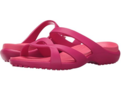 crocs Women's Meleen Twist Wedge Sandal, Raspberry