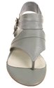Nine West Women's Mintcream Sandal Grey Leather 7.