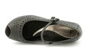 White mountain Motif Black Sandals 8.5M