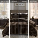 Madison Park Duke Faux Fur Plush Bedding 3 Piece C