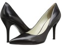 NINE WEST womens Flax Pump, Black Leather, 6.5 US