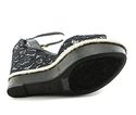 GUESS Women's Odin 2 Lace Wedges, Black, Size 9.5