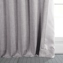 Faux Linen 50" X 96" Blackout Curtain Panel Clay