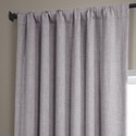 Faux Linen 50" X 96" Blackout Curtain Panel Clay