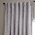 Faux Linen 50" X 96" Blackout Curtain Panel Clay