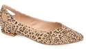 Journee Collection Women's Devon Flat Leopard, 7M
