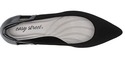 Easy Street Women's Fancy Pump, Black Lamy/Patent,