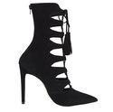 Steve Madden Women's Piper Boot, Black Nubuck, 8 M
