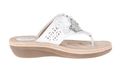 Clarks Women's Posey Zela Wedge Sandal White 7M