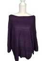 Lauren Ralph Lauren Purple Knit Sweater, XL