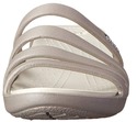 crocs Women's Rhonda Wedge Sandal, Platinum/Oyster