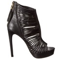 Steve Madden Women's Samii Platform ,Black Leather