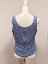 SLNY Blue Sequined top 12-NEW