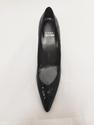 Stuart Weitzman Sonata Black Orinoco Croc Womens S