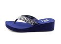 Yellow Box Sparrow Wedge Sandals Clear navy (7.5 M