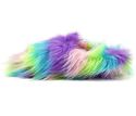 Betsey Johnson Womens Splash Faux Fur Closed Toe S