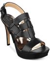 Marc Fisher Stanley Leather Platforms Sandals Shoe