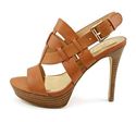  Marc Fisher Stanley Leather Platforms Sandals Wom