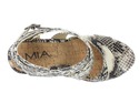 MIA Women's Statuesque Wedge Sandal,Natural Multi 