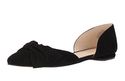 Nine West Women's Stefany Suede Ballet Flat, Black