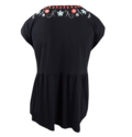 Style & Co. Womens Plus Embroidered V-Neck Peplum 